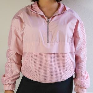 Forever 21 Active Pink Half-Zip WindBreaker